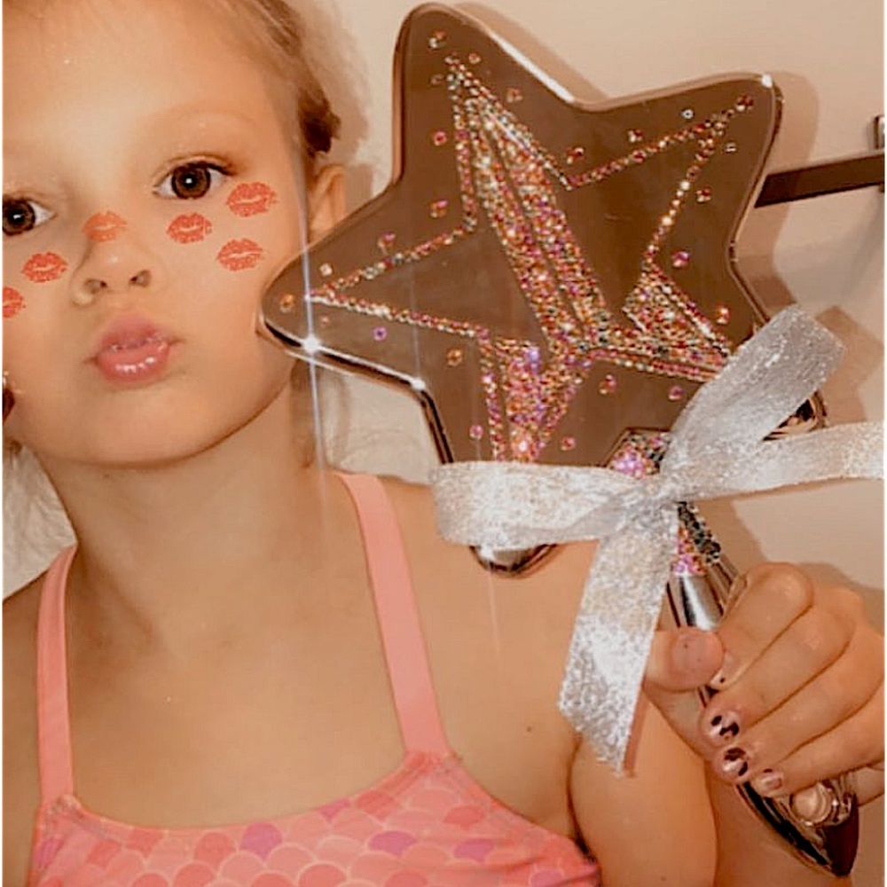 🌼BOGO50%🌼 🆕🌿JEFFREE STAR: Silver Chrome Bedazzled Mirror - Picture 3 of 17